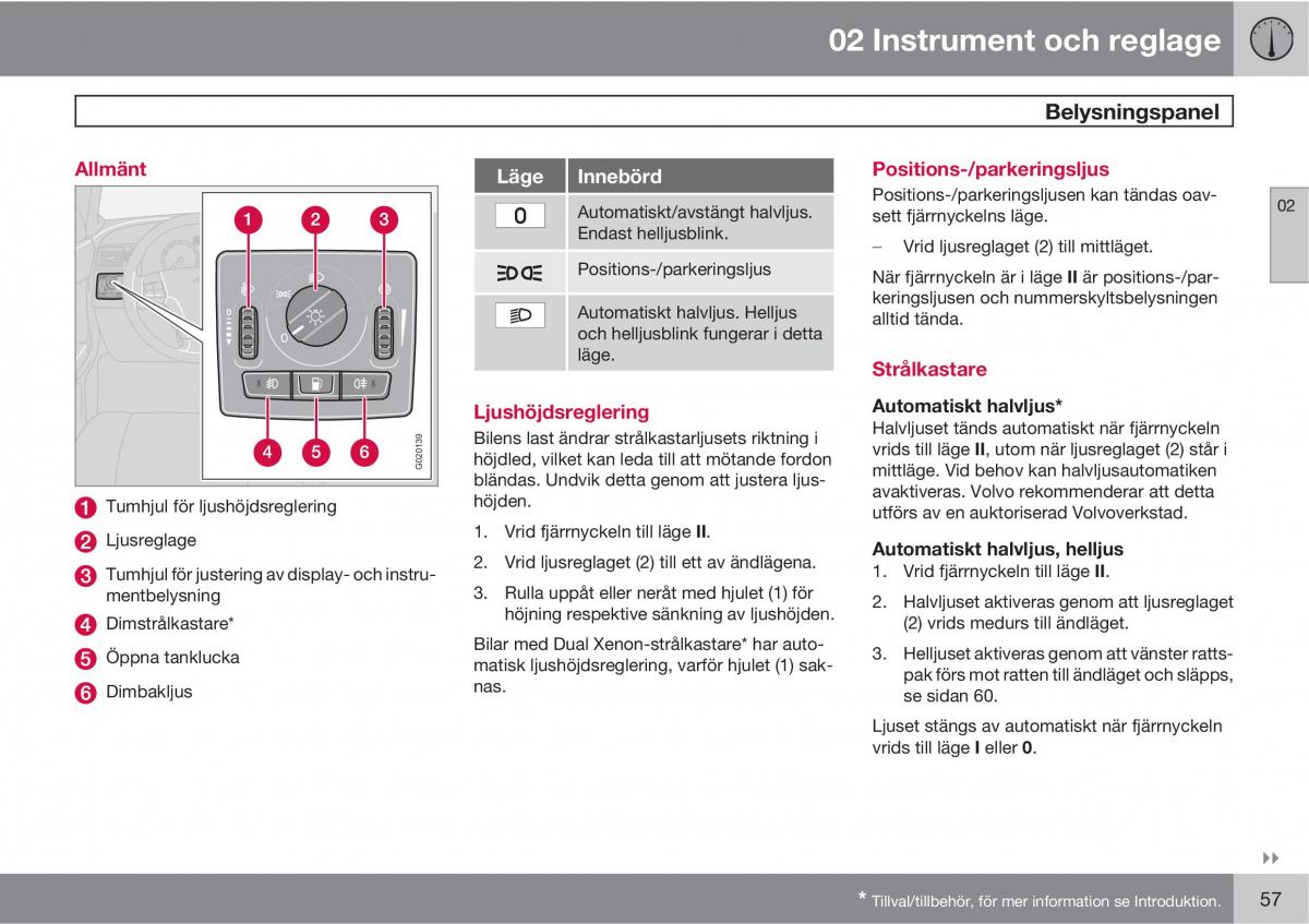 Volvo S40 II 2 instruktionsbok / page 57