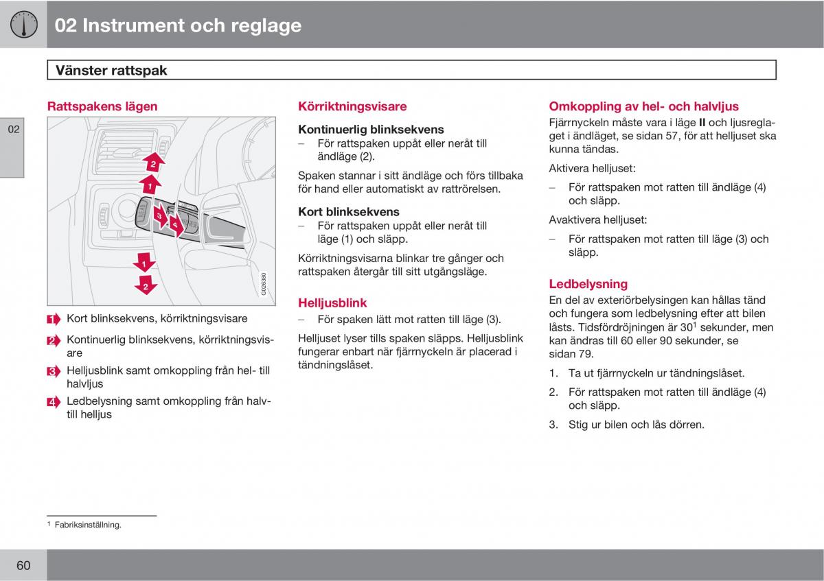 Volvo S40 II 2 instruktionsbok / page 60