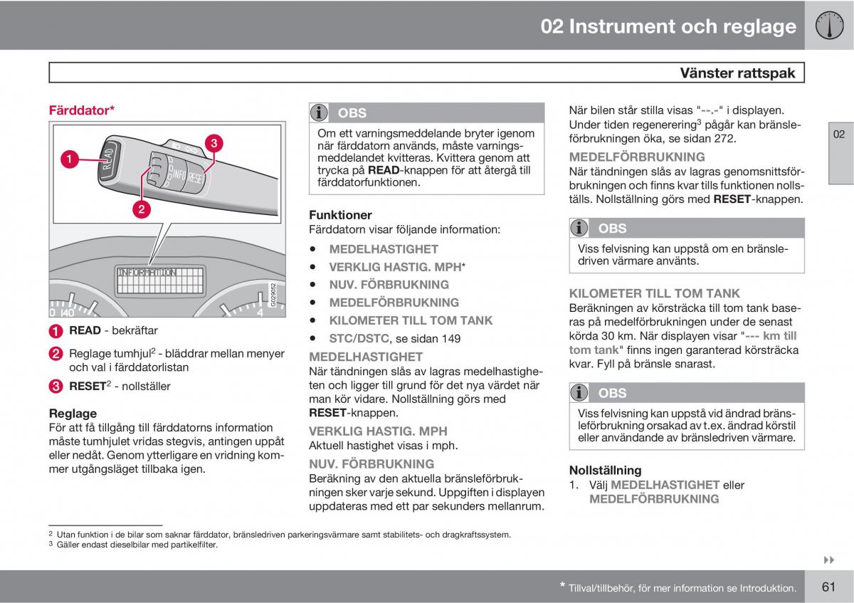 Volvo S40 II 2 instruktionsbok / page 61