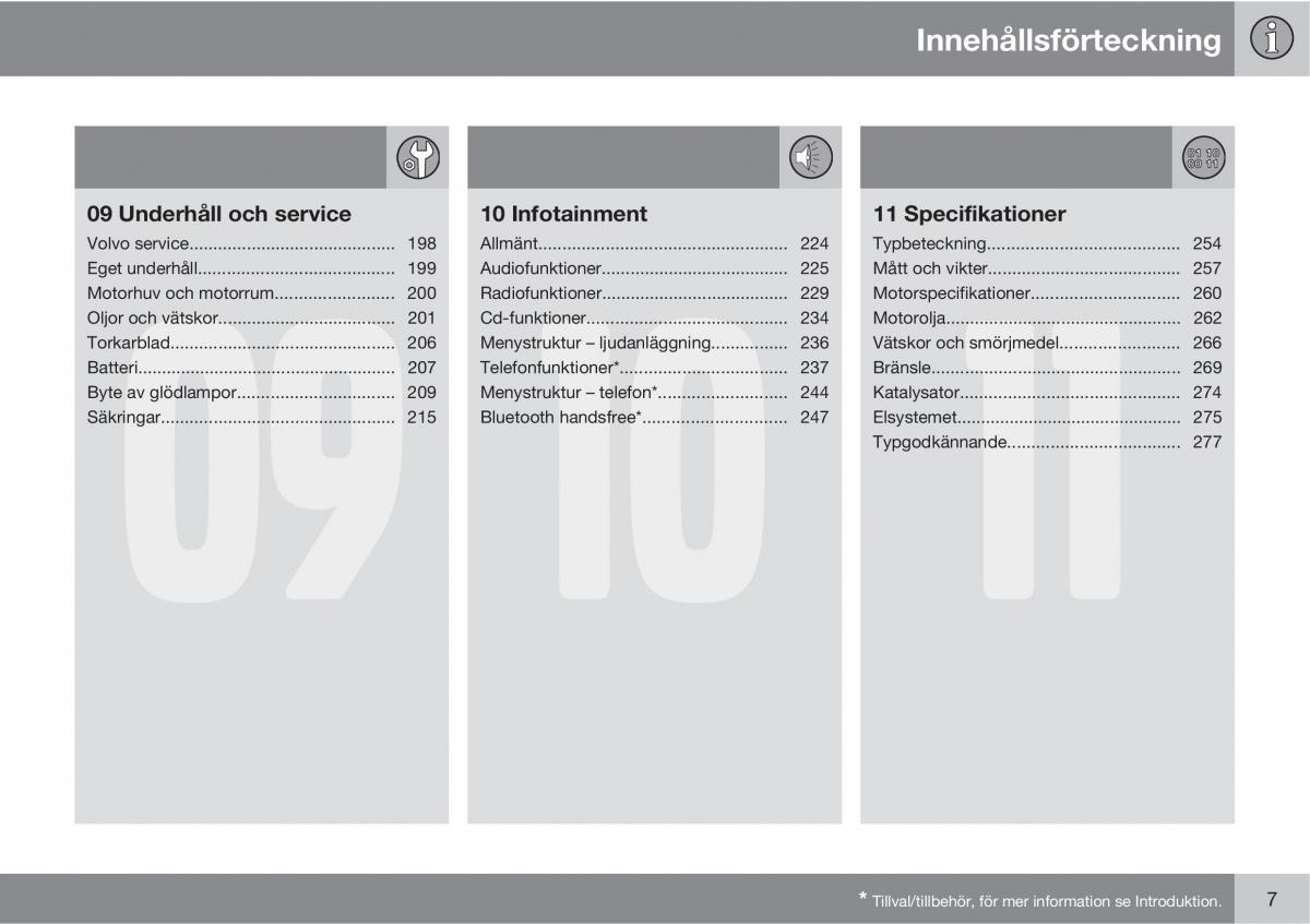 Volvo S40 II 2 instruktionsbok / page 7