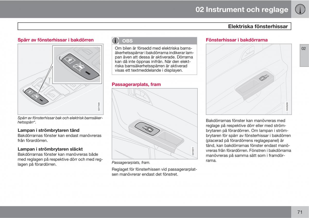 Volvo S40 II 2 instruktionsbok / page 71