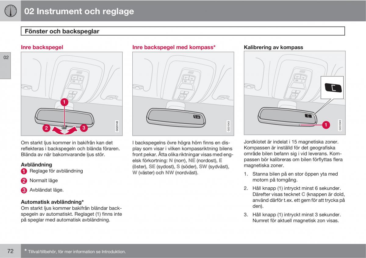 Volvo S40 II 2 instruktionsbok / page 72