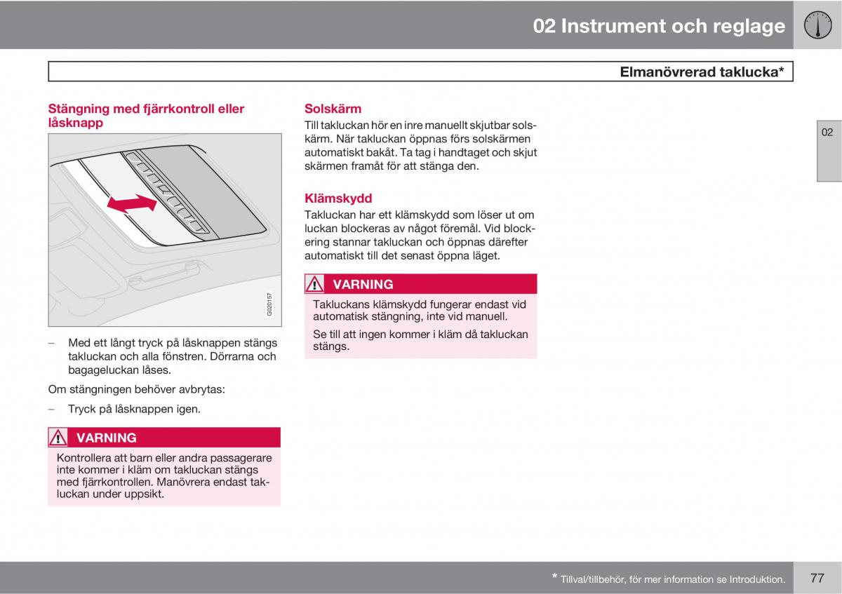 Volvo S40 II 2 instruktionsbok / page 77