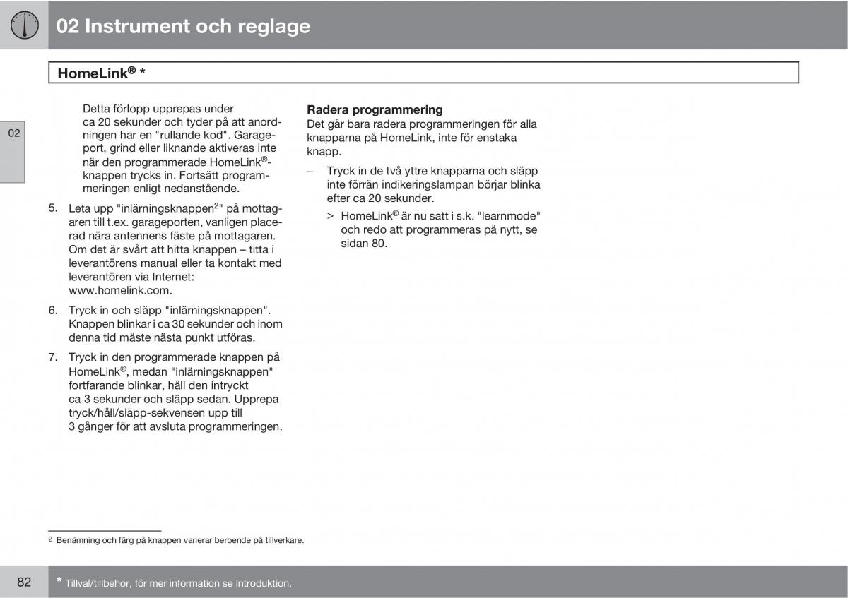 Volvo S40 II 2 instruktionsbok / page 82