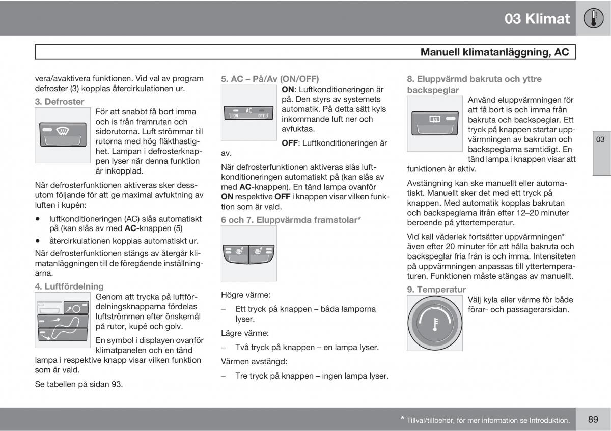 Volvo S40 II 2 instruktionsbok / page 89