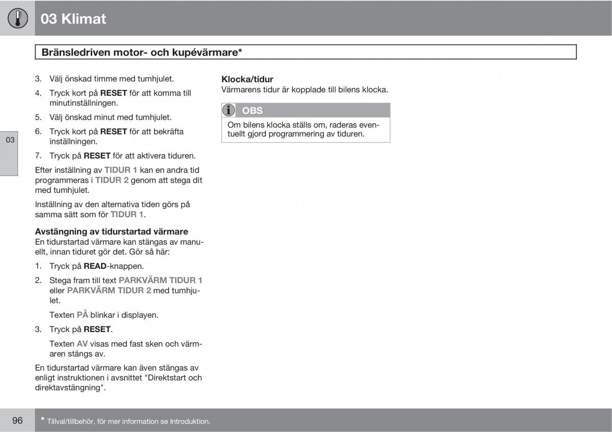 Volvo S40 II 2 instruktionsbok / page 96