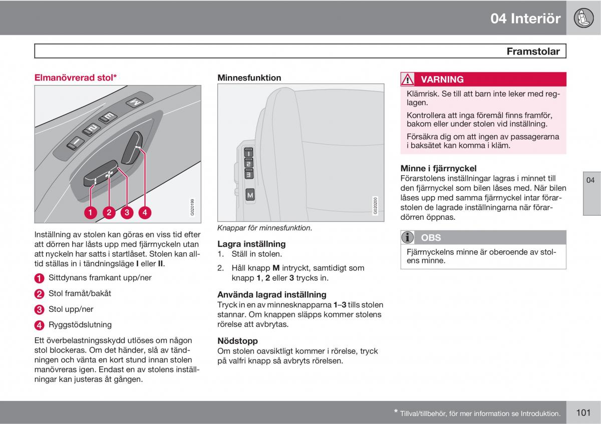 Volvo S40 II 2 instruktionsbok / page 101