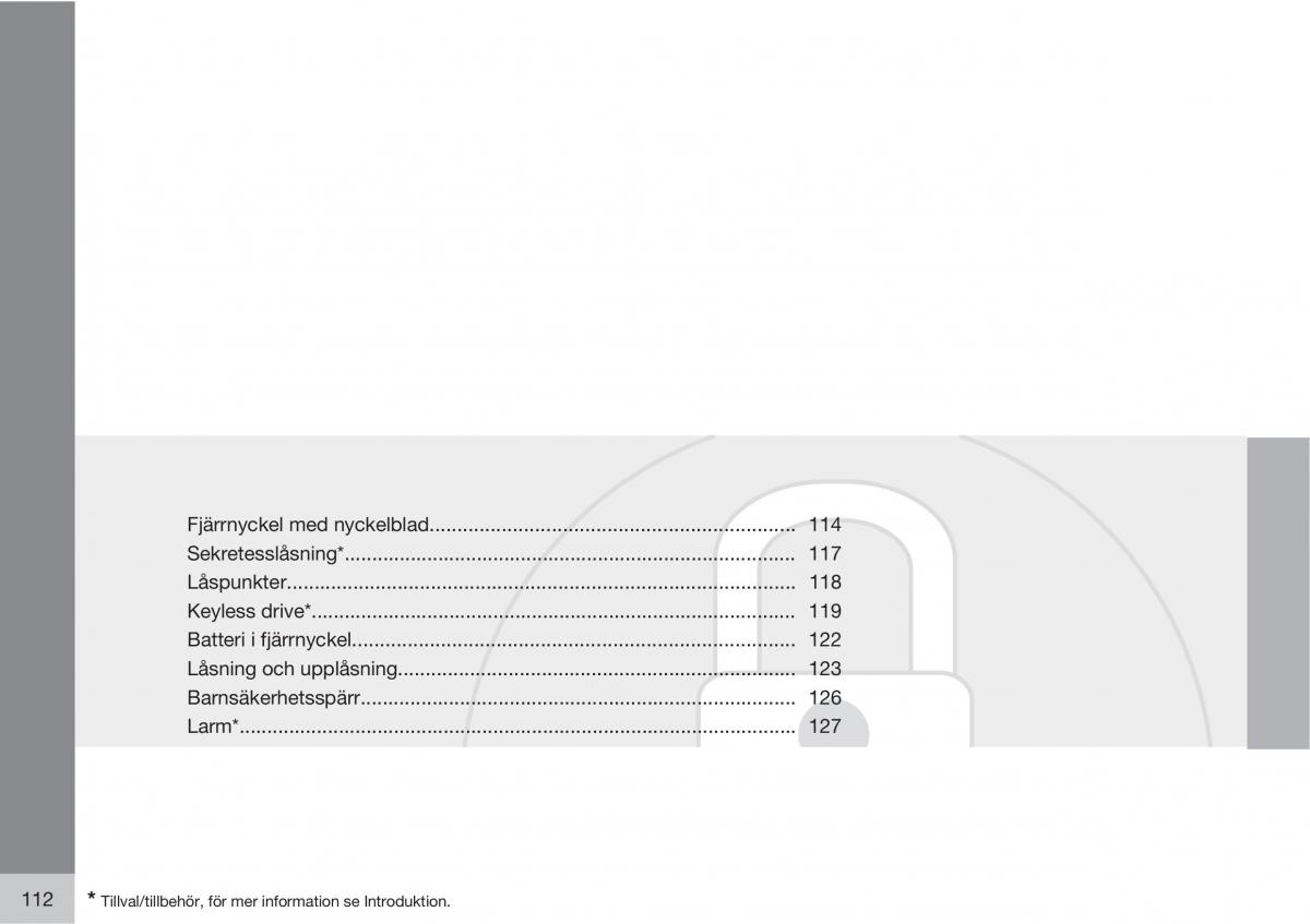 Volvo S40 II 2 instruktionsbok / page 112