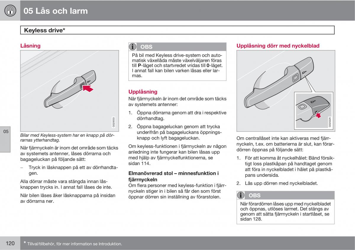 Volvo S40 II 2 instruktionsbok / page 120