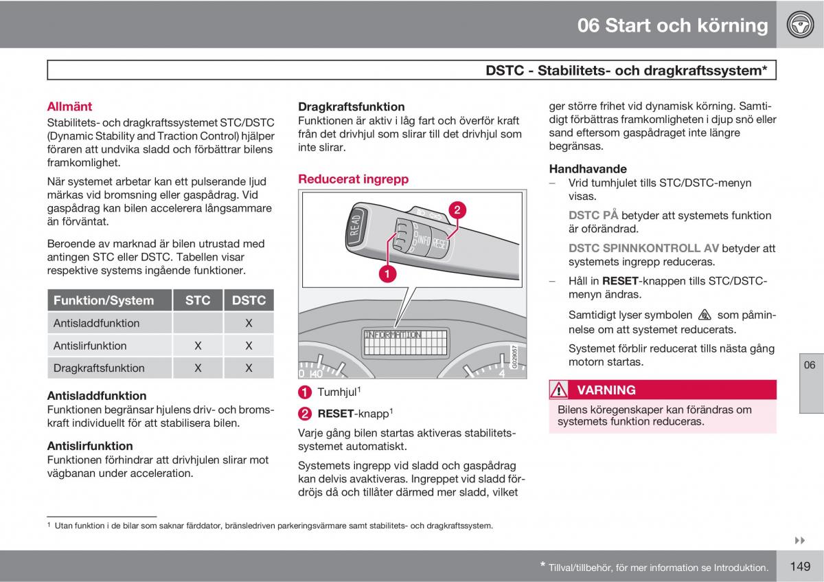 Volvo S40 II 2 instruktionsbok / page 149