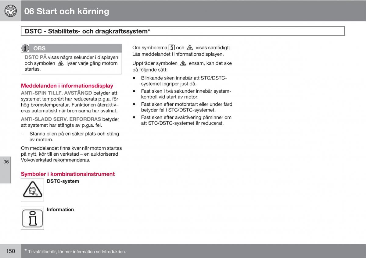 Volvo S40 II 2 instruktionsbok / page 150