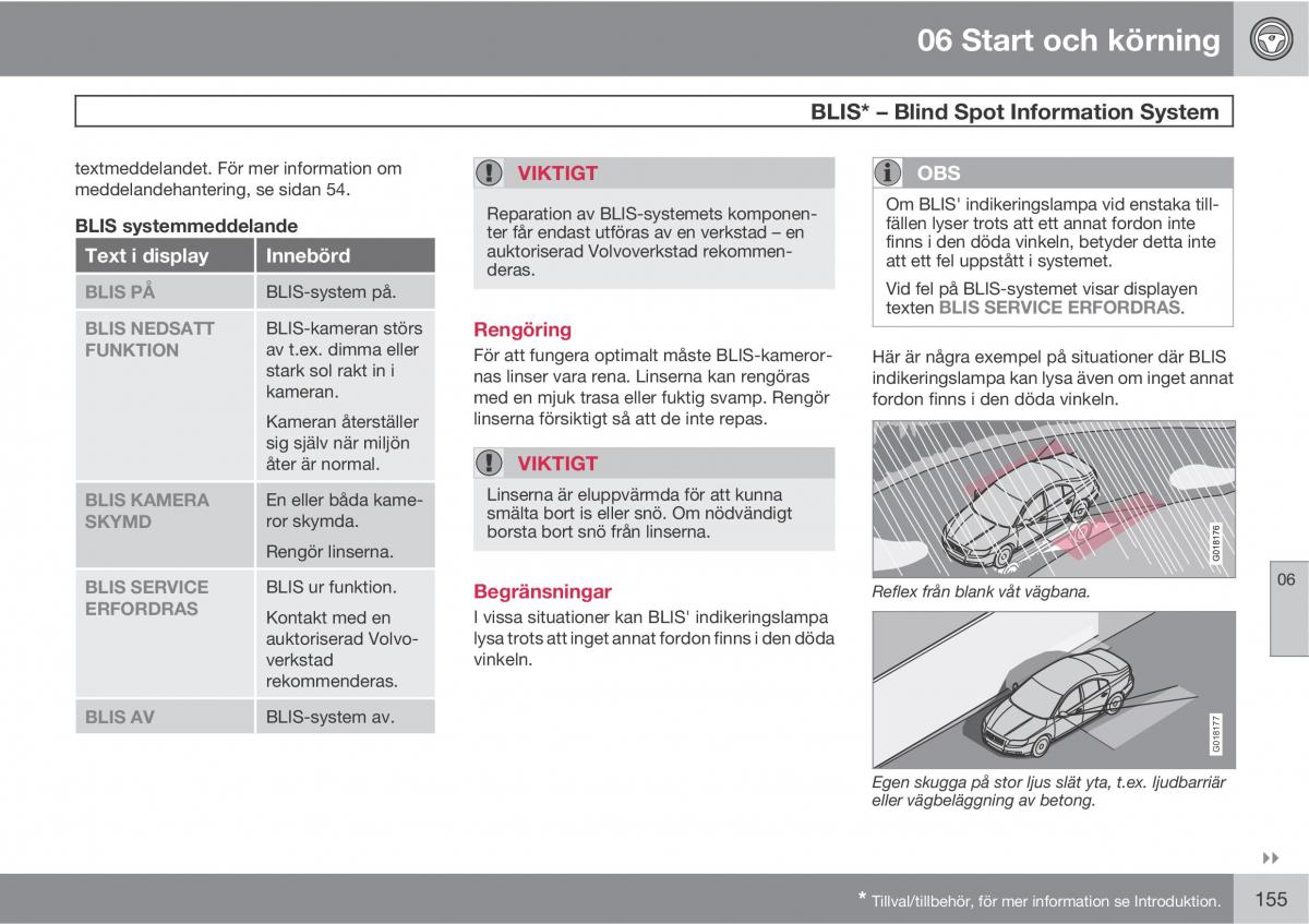 Volvo S40 II 2 instruktionsbok / page 155