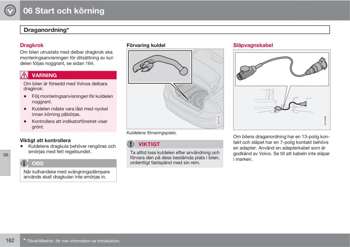 Volvo S40 II 2 instruktionsbok / page 162