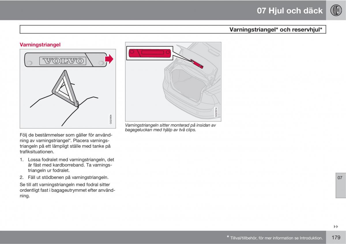 Volvo S40 II 2 instruktionsbok / page 179