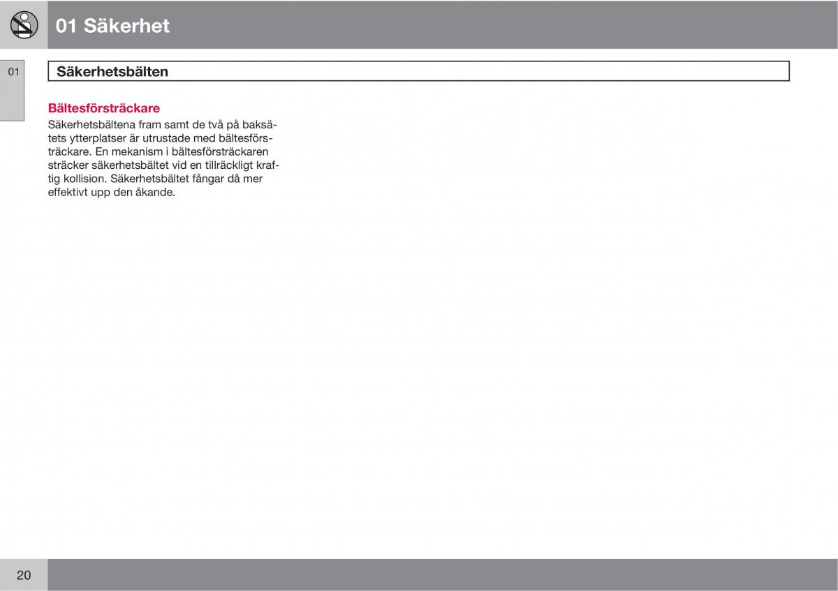 Volvo S40 II 2 instruktionsbok / page 20