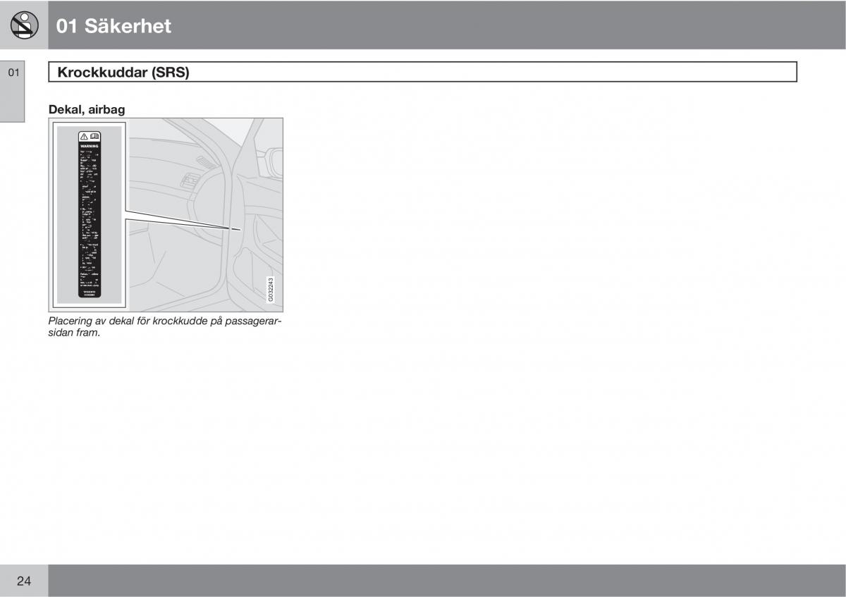 Volvo S40 II 2 instruktionsbok / page 24