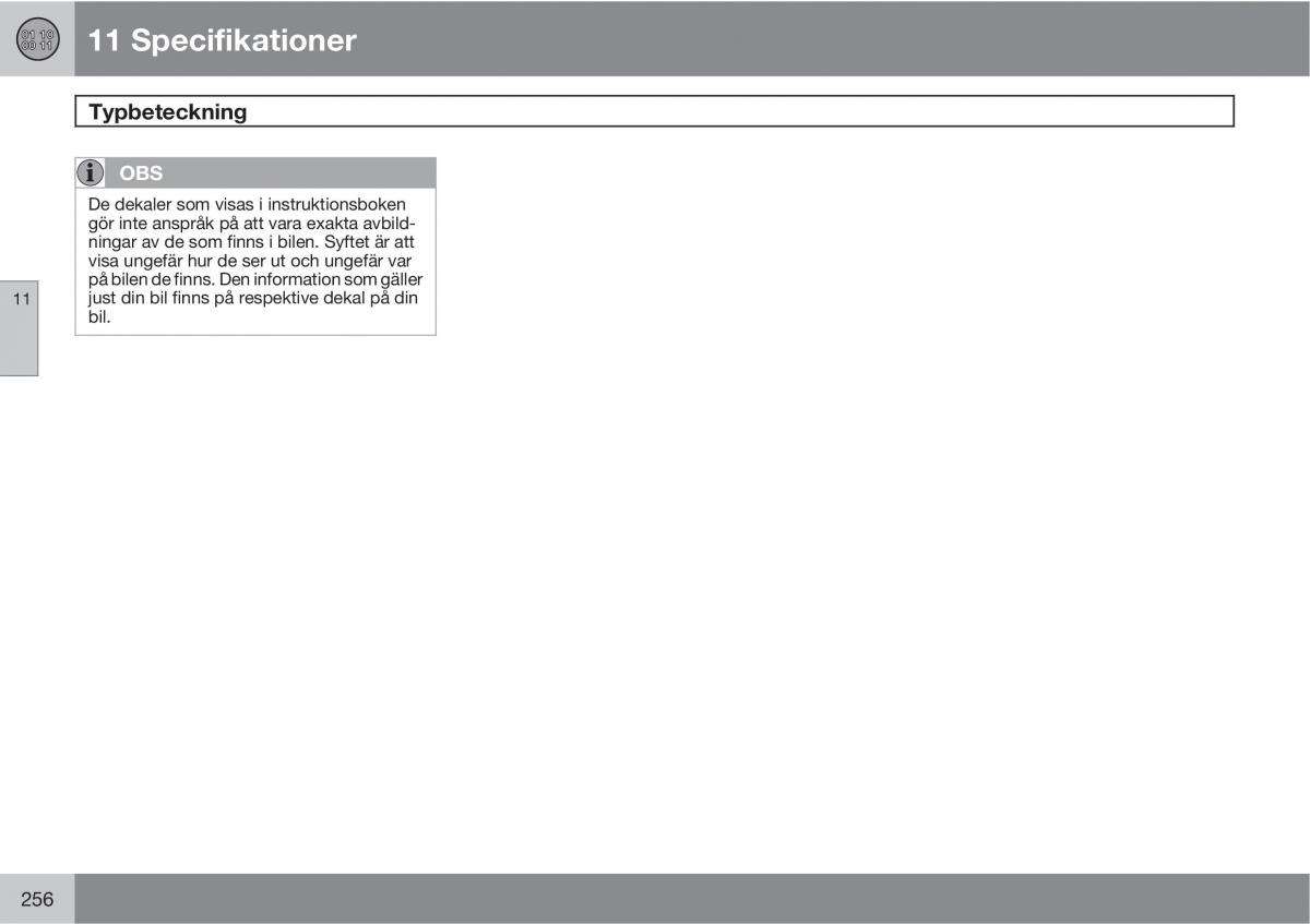 Volvo S40 II 2 instruktionsbok / page 256