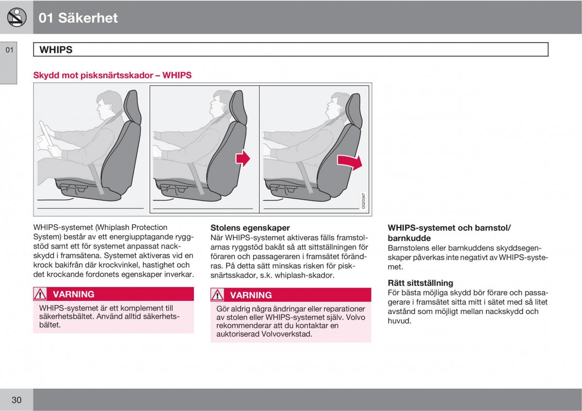 Volvo S40 II 2 instruktionsbok / page 30