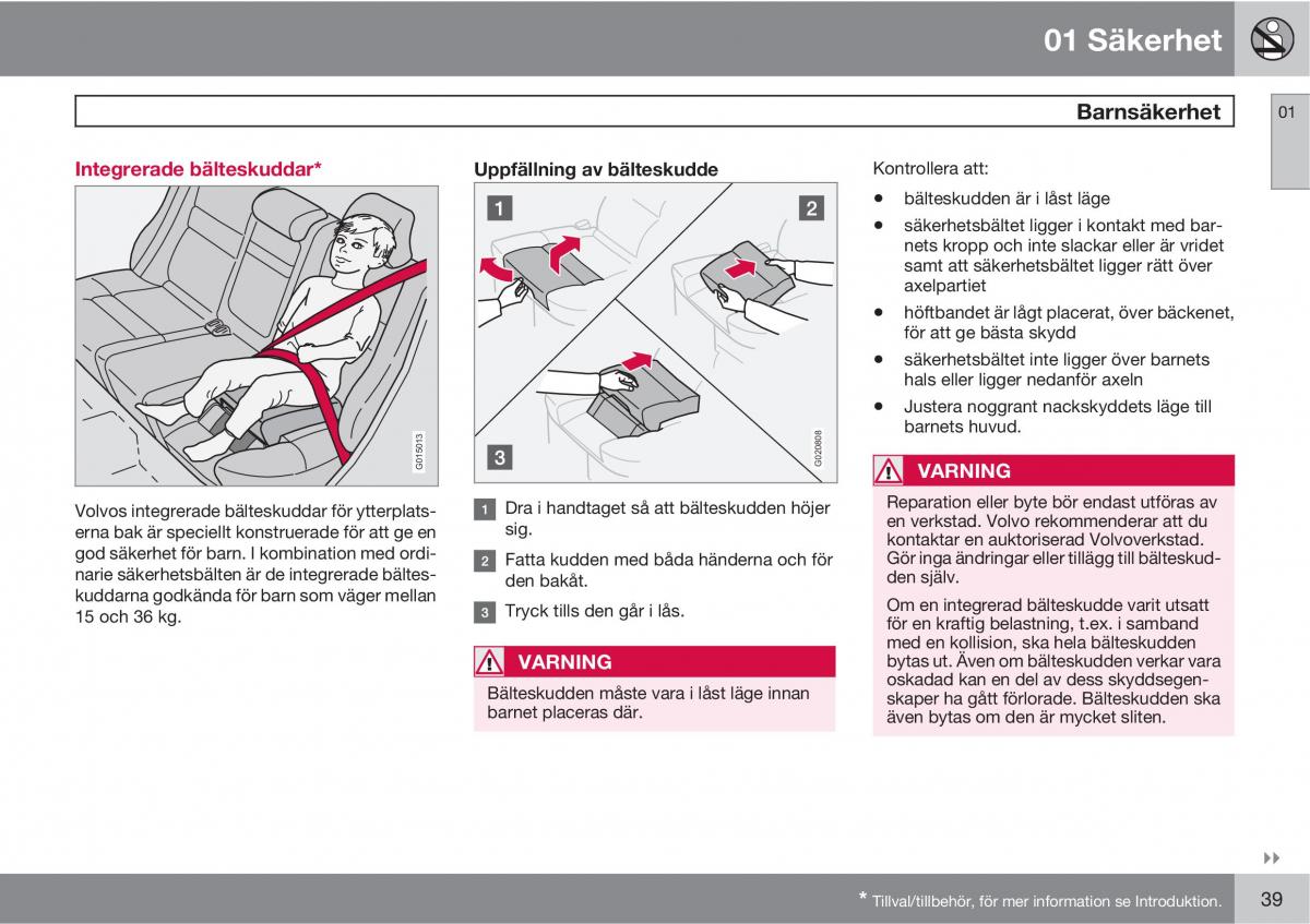 Volvo S40 II 2 instruktionsbok / page 39