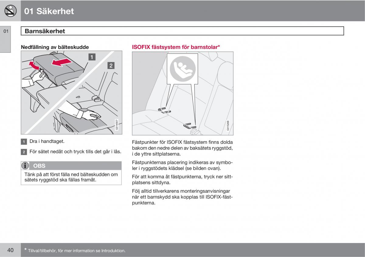 Volvo S40 II 2 instruktionsbok / page 40