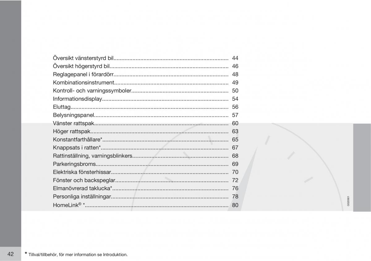 Volvo S40 II 2 instruktionsbok / page 42