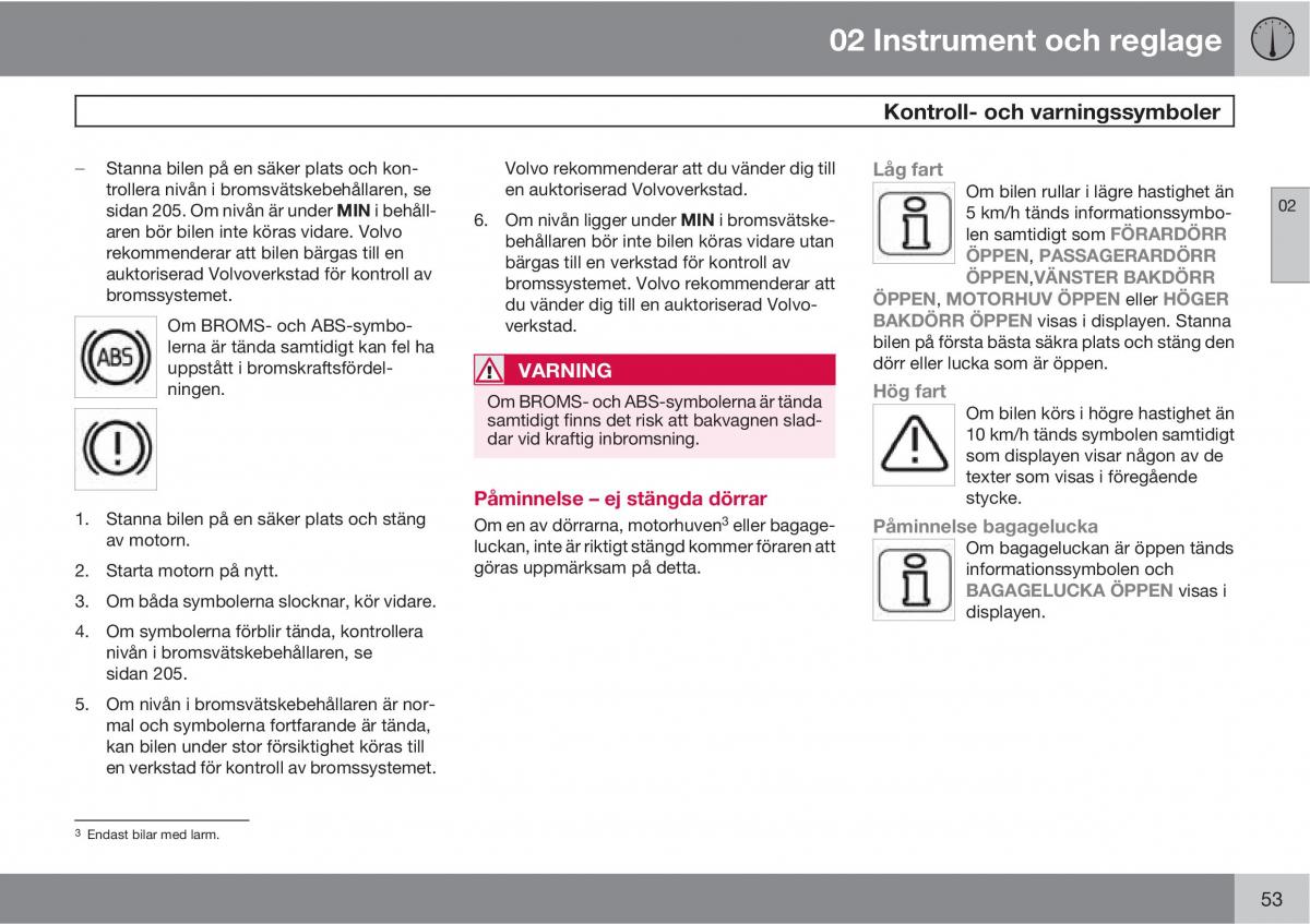 Volvo S40 II 2 instruktionsbok / page 53