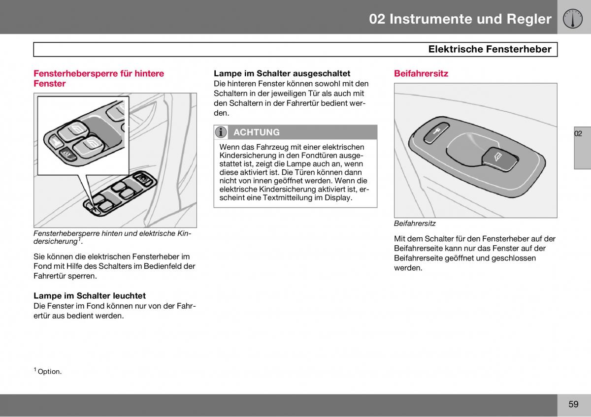 Volvo S60 I 1 Handbuch / page 60