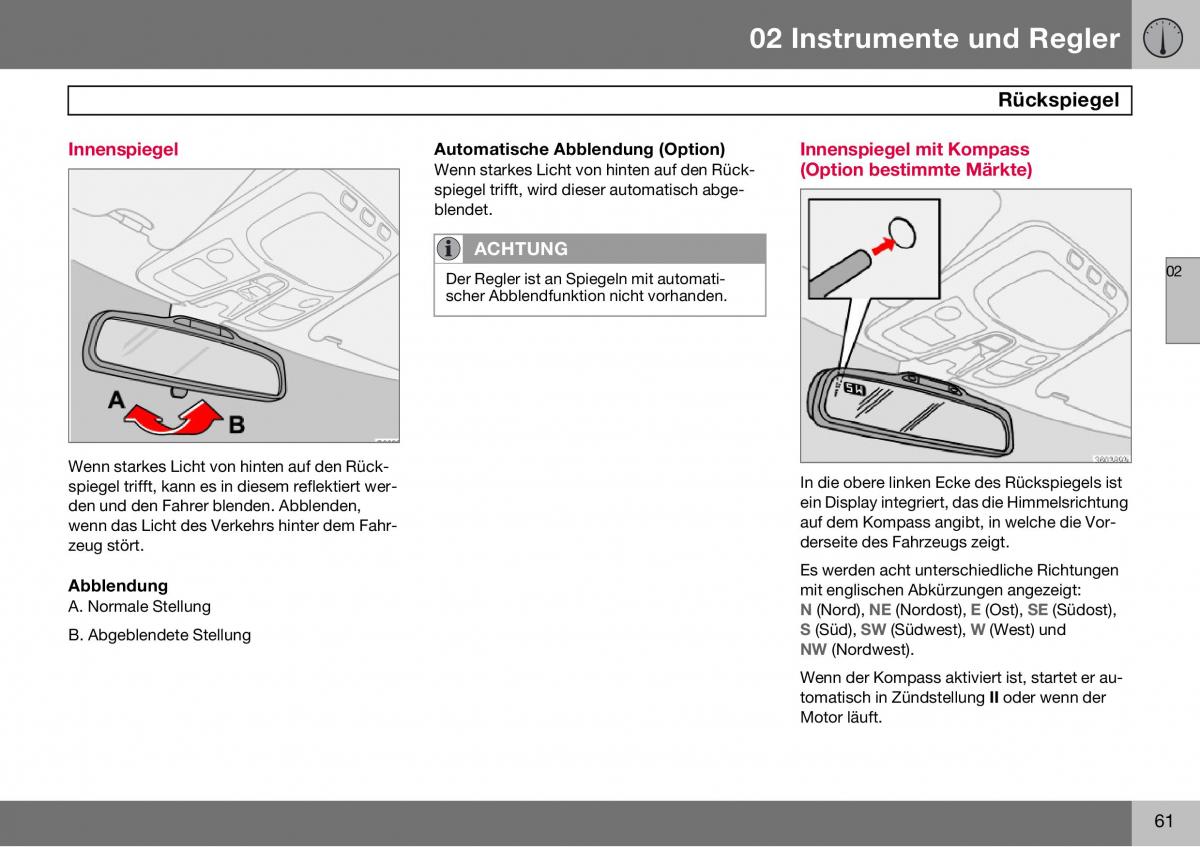 Volvo S60 I 1 Handbuch / page 62