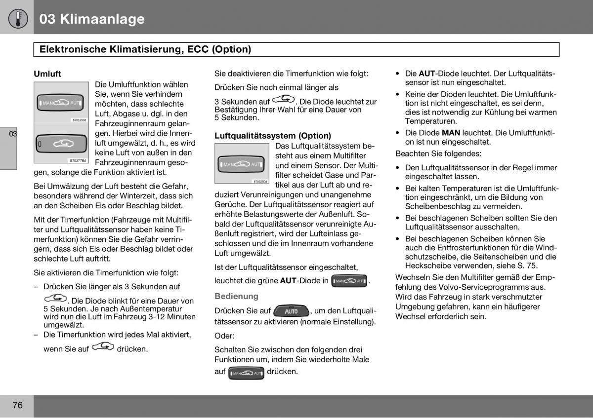 Volvo S60 I 1 Handbuch / page 77