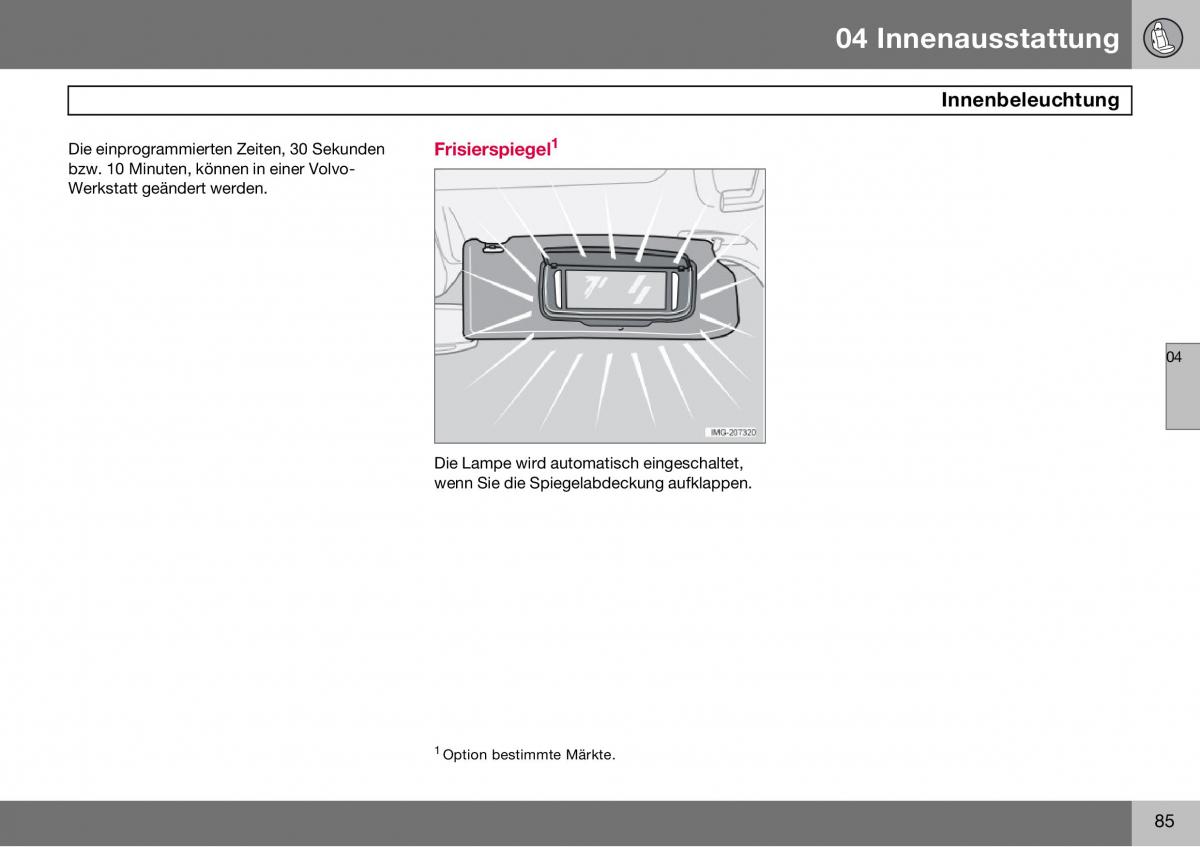 Volvo S60 I 1 Handbuch / page 86