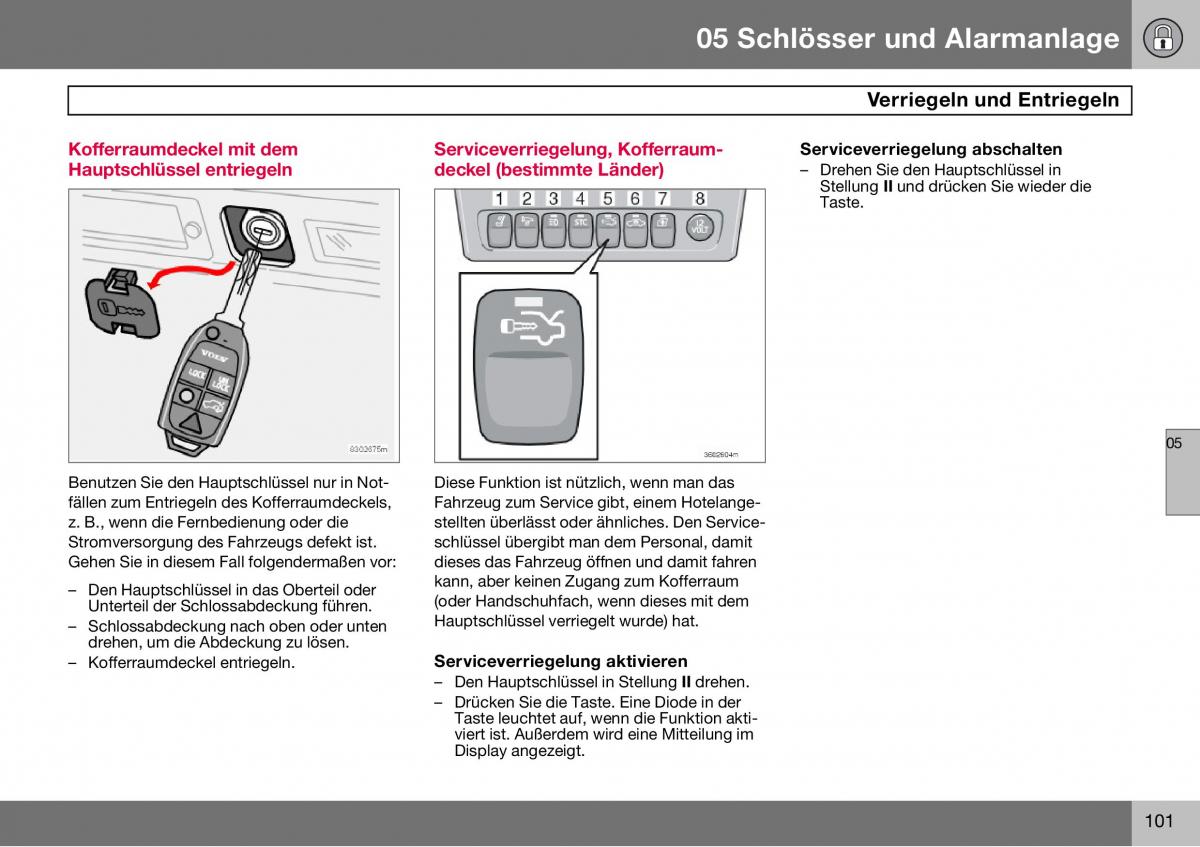 Volvo S60 I 1 Handbuch / page 102