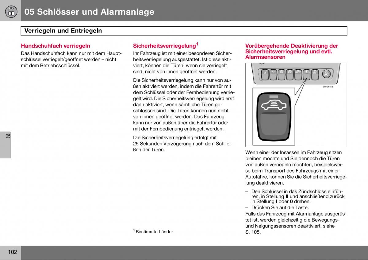 Volvo S60 I 1 Handbuch / page 103