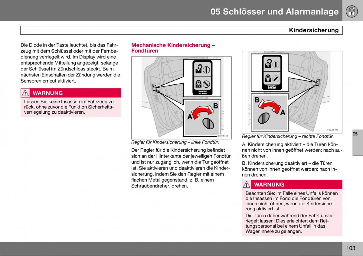 Volvo S60 I 1 Handbuch / page 104