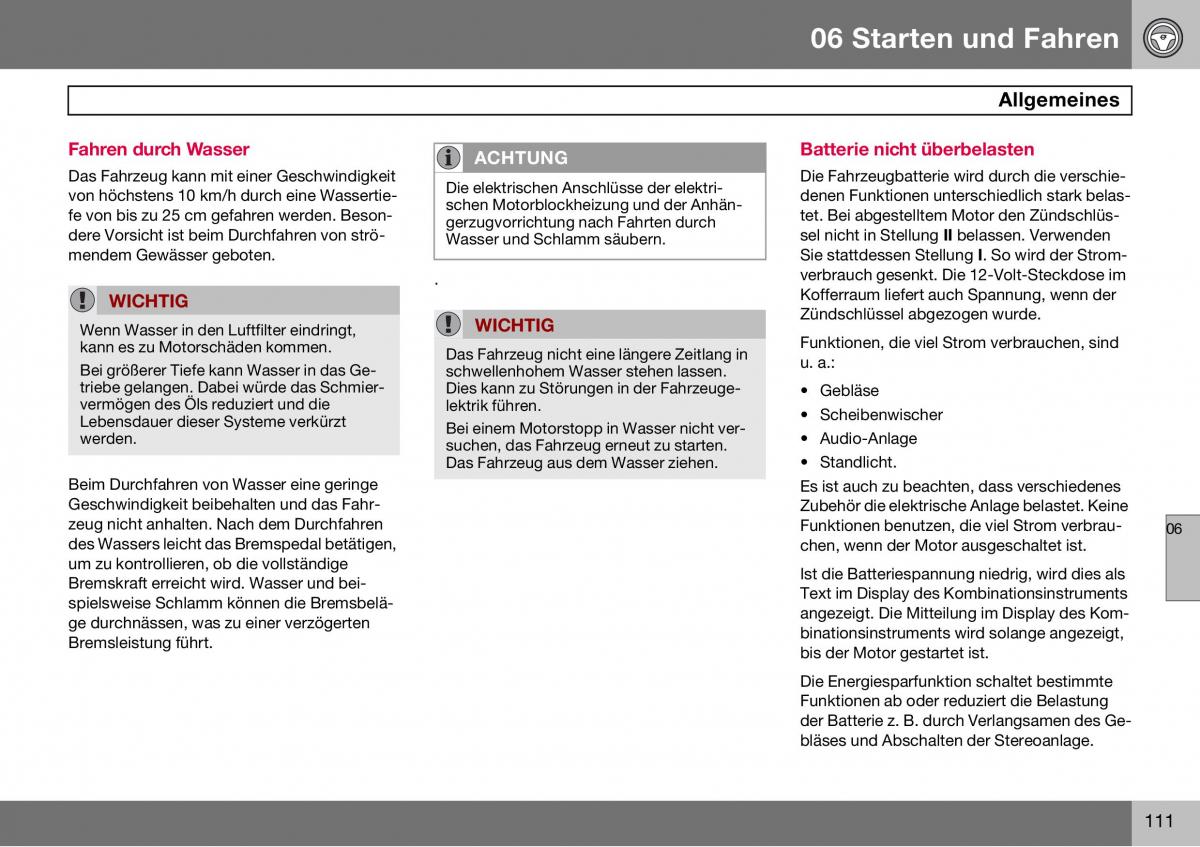 Volvo S60 I 1 Handbuch / page 112