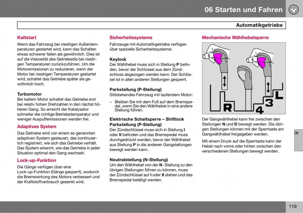 Volvo S60 I 1 Handbuch / page 120