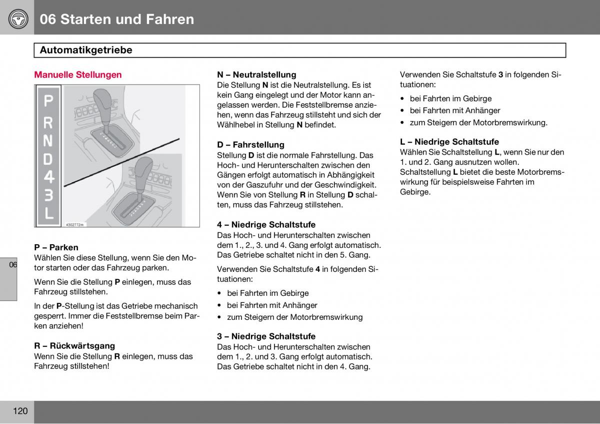 Volvo S60 I 1 Handbuch / page 121