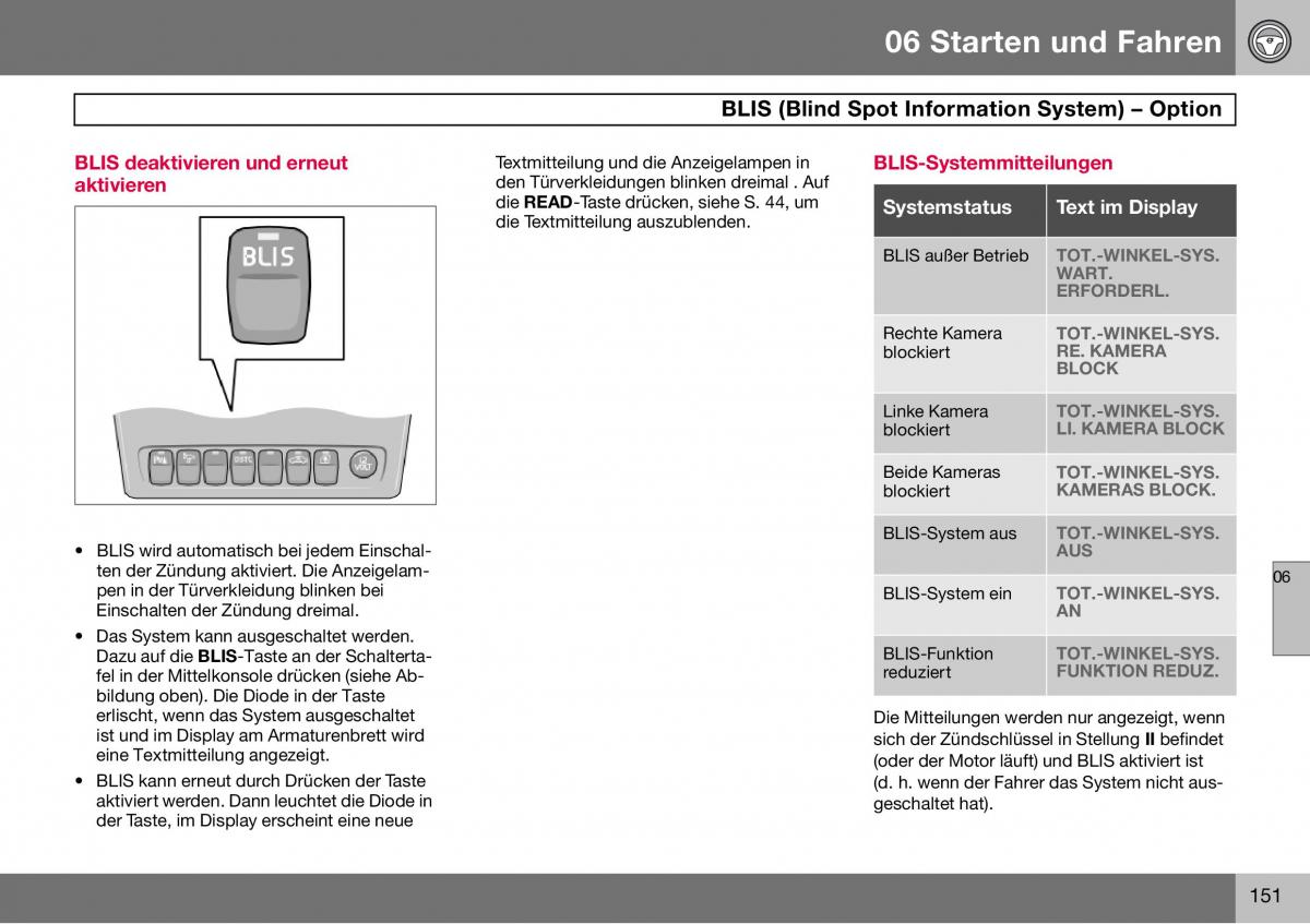 Volvo S60 I 1 Handbuch / page 152