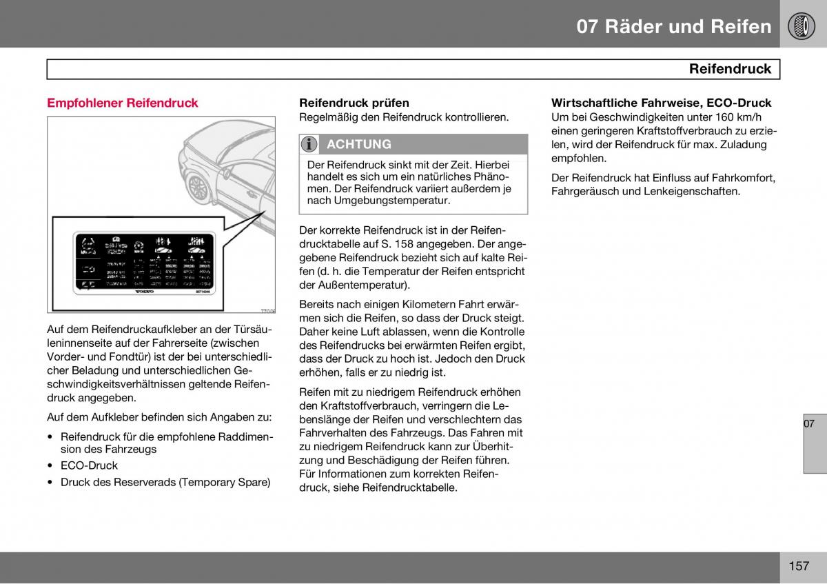 Volvo S60 I 1 Handbuch / page 158