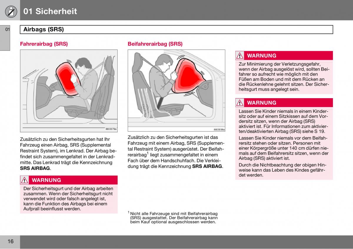 Volvo S60 I 1 Handbuch / page 17