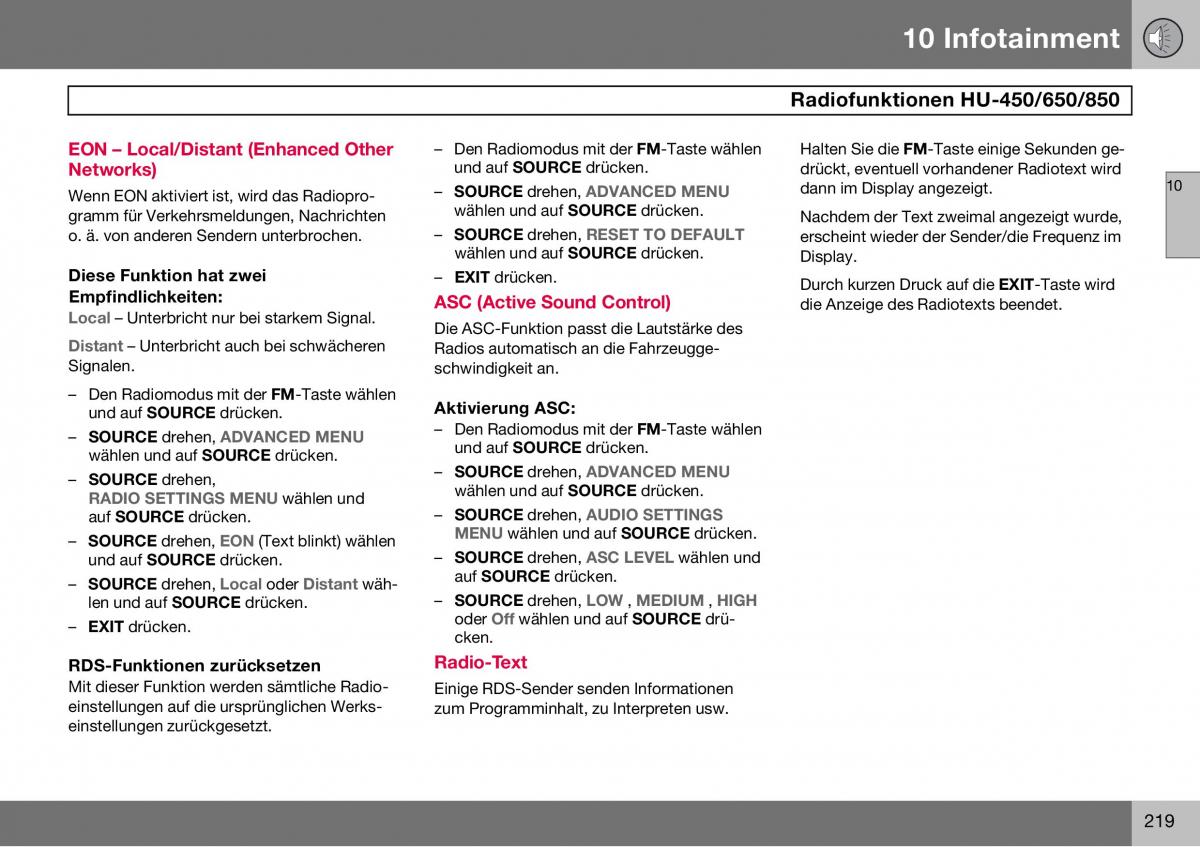 Volvo S60 I 1 Handbuch / page 220