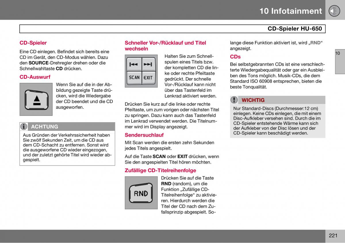 Volvo S60 I 1 Handbuch / page 222