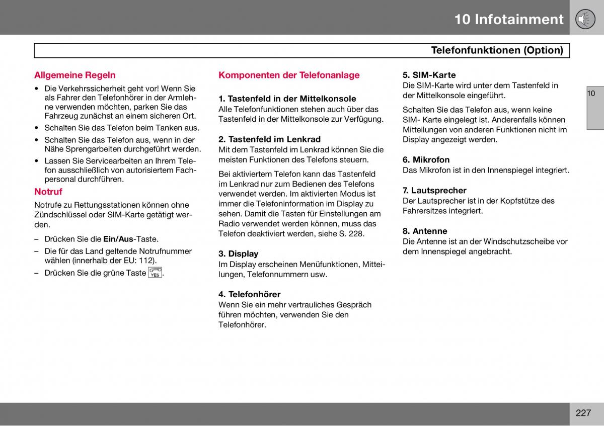 Volvo S60 I 1 Handbuch / page 228