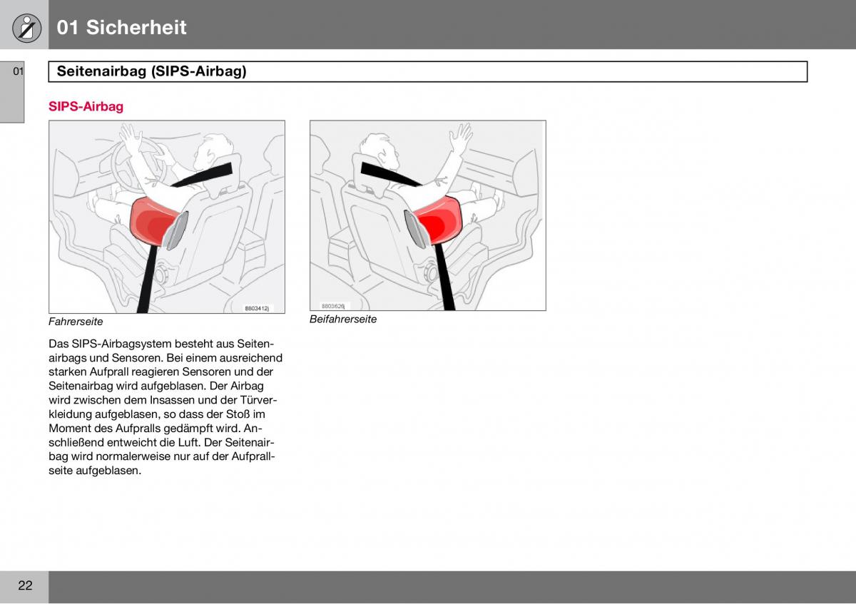 Volvo S60 I 1 Handbuch / page 23