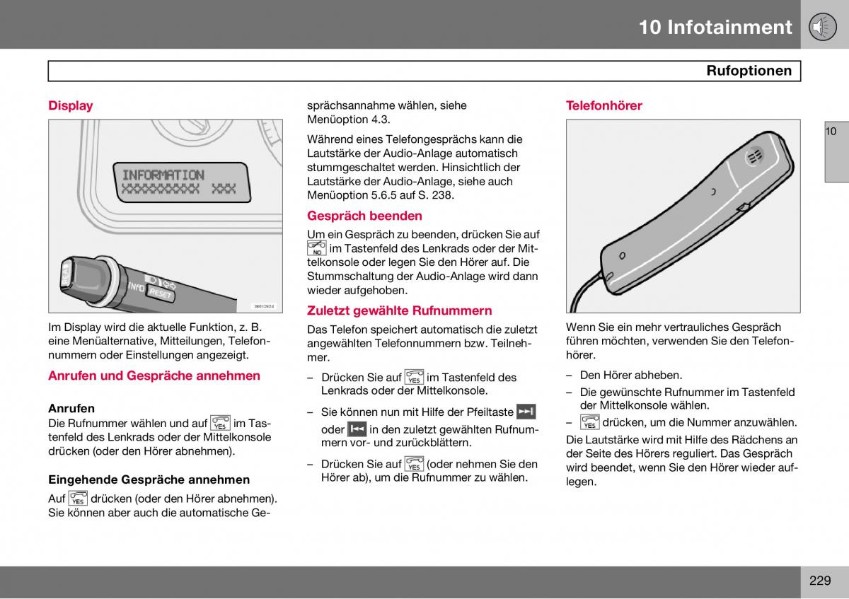 Volvo S60 I 1 Handbuch / page 230