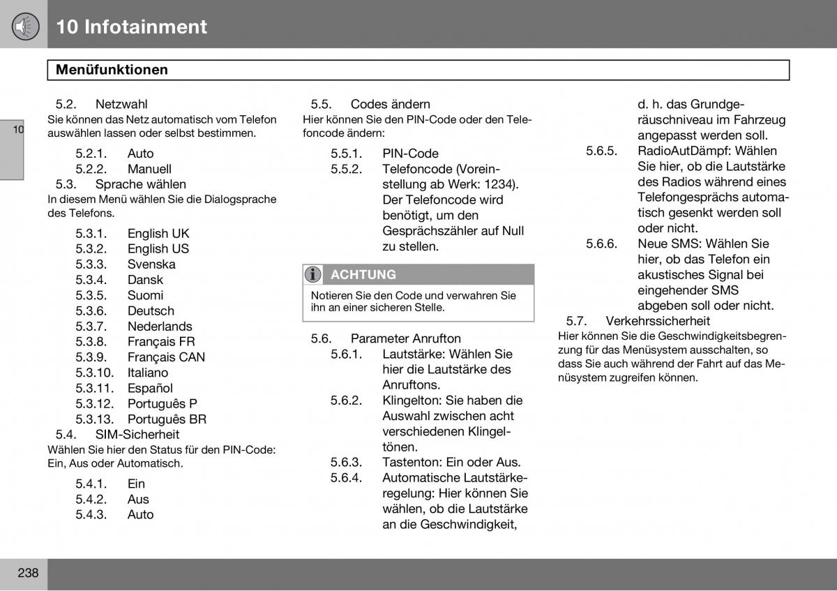 Volvo S60 I 1 Handbuch / page 239