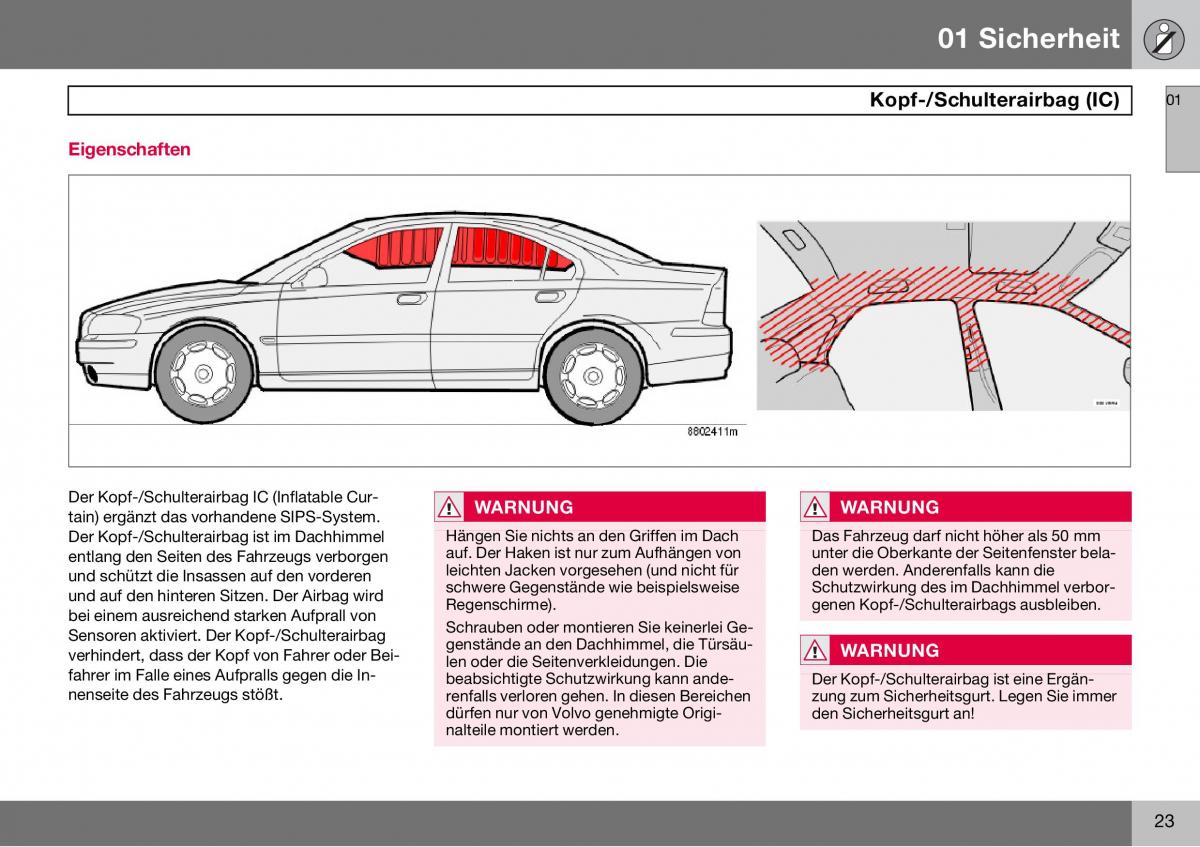 Volvo S60 I 1 Handbuch / page 24