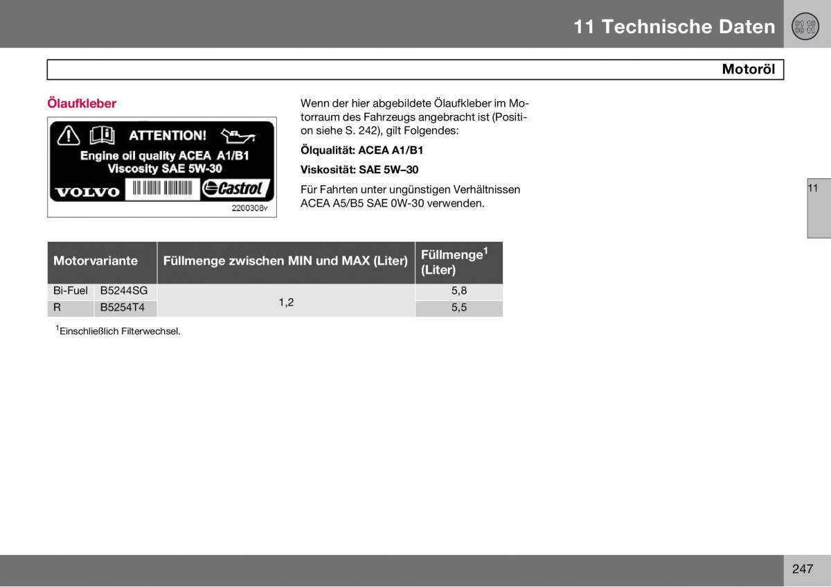 Volvo S60 I 1 Handbuch / page 248