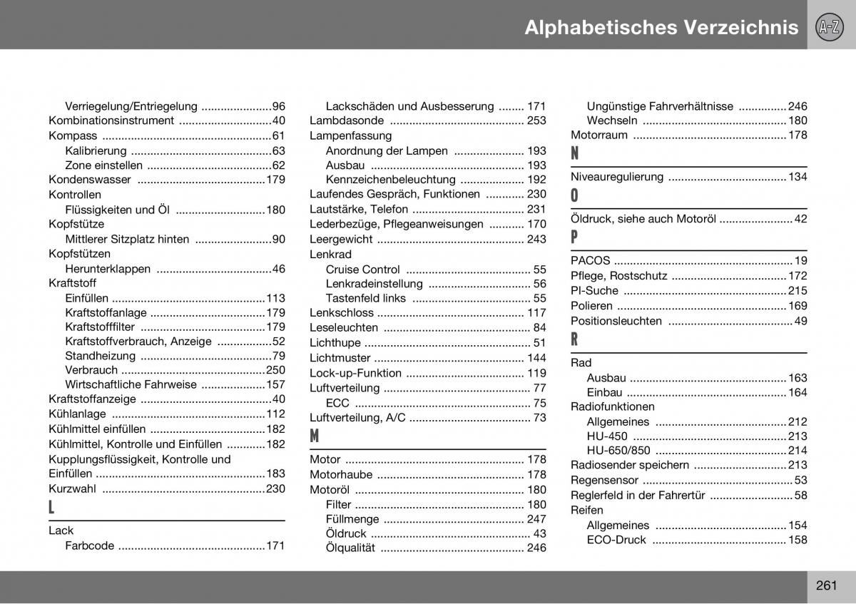 Volvo S60 I 1 Handbuch / page 262