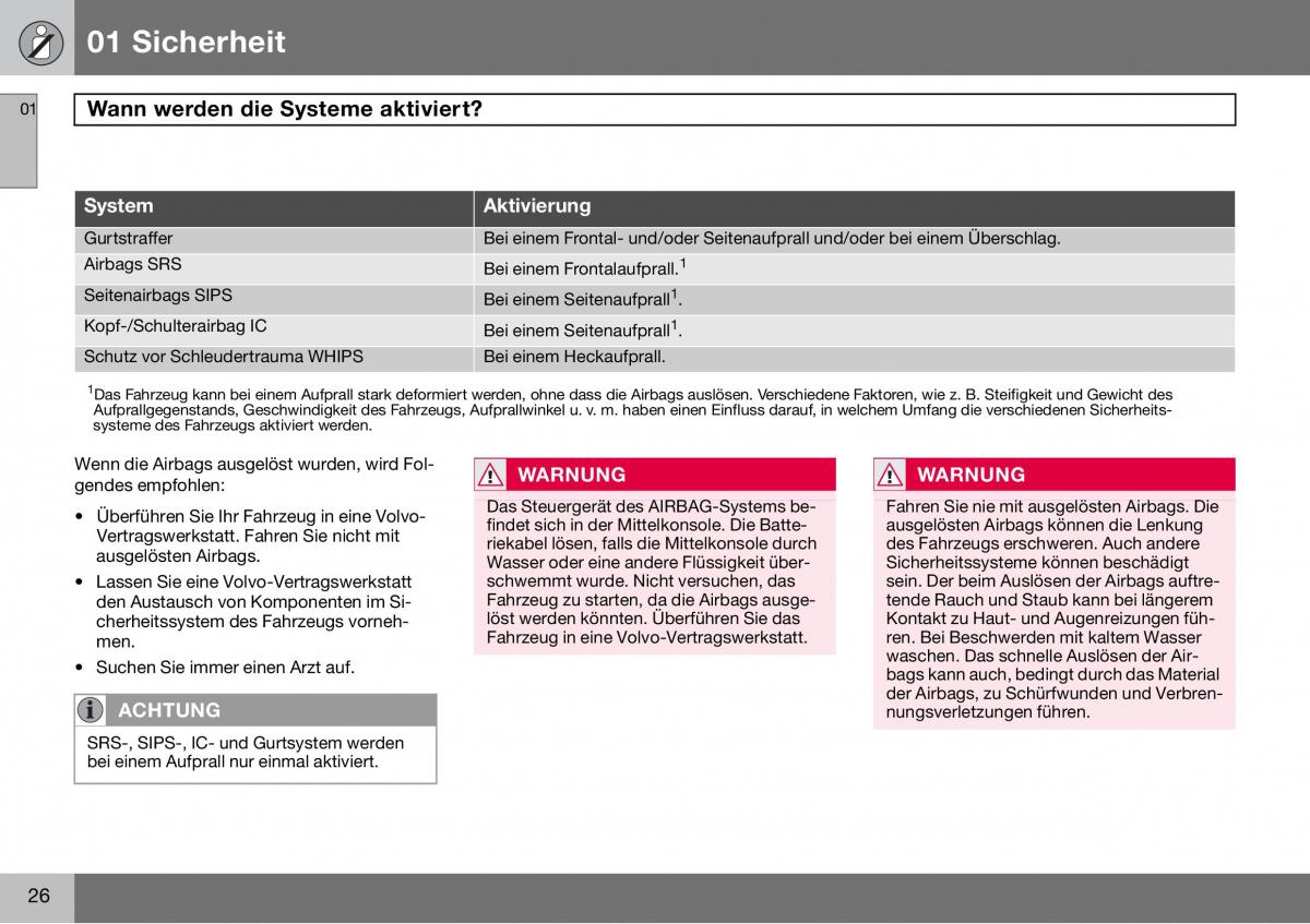 Volvo S60 I 1 Handbuch / page 27