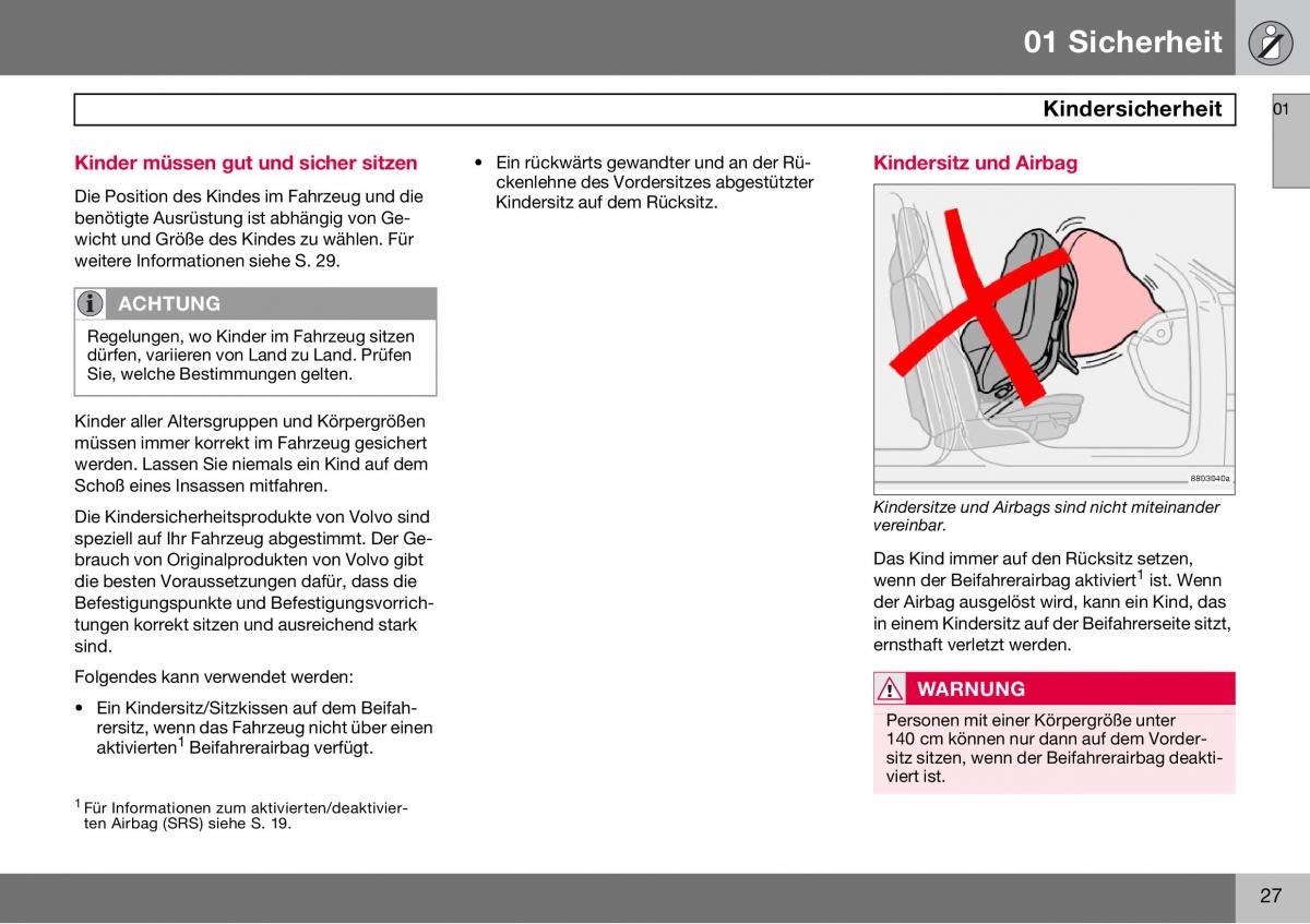 Volvo S60 I 1 Handbuch / page 28